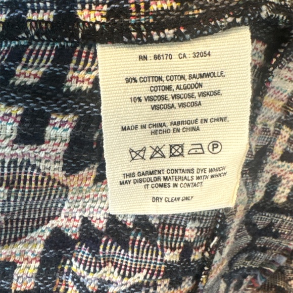 Hei‎ Hei Anthropologie Textured Jacquard Full Zip Faifo Jacket Aztec Sz 6 Office - Picture 5 of 6